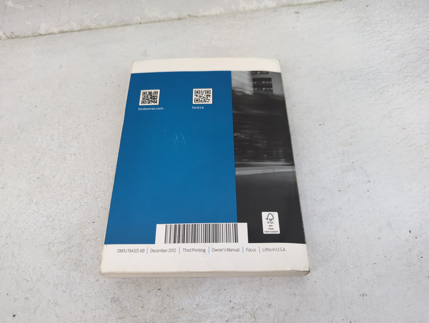 2013 Ford Focus Owners Manual Book Guide P/N:DM5J19A321AB OEM Used Auto Parts - Oemusedautoparts1.com
