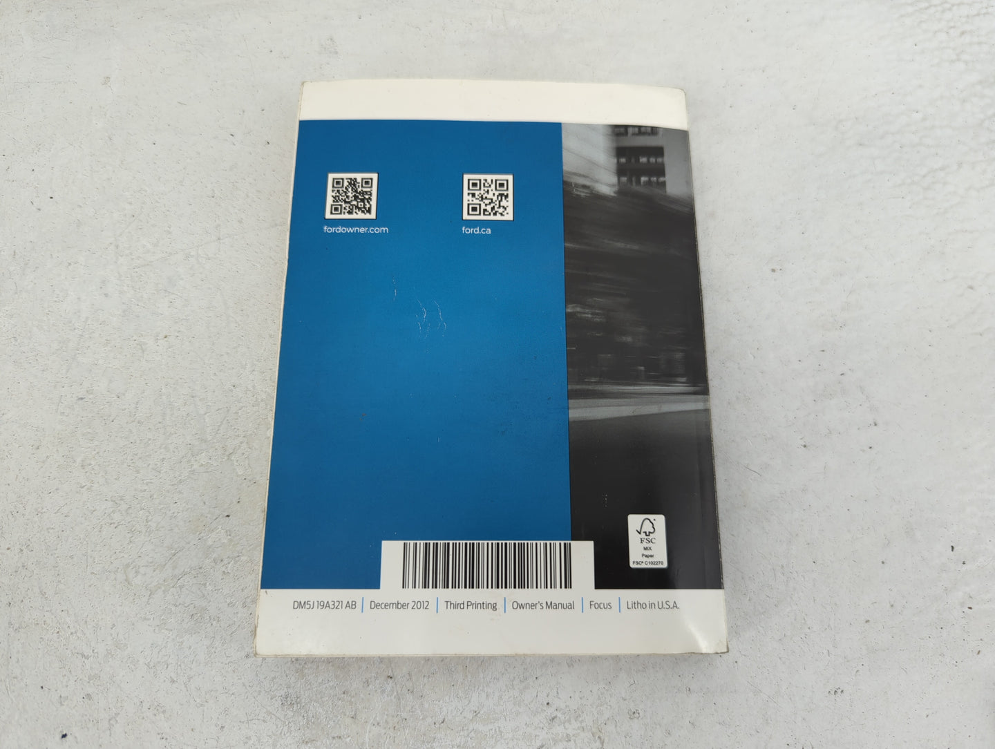 2013 Ford Focus Owners Manual Book Guide P/N:DM5J19A321AB OEM Used Auto Parts - Oemusedautoparts1.com