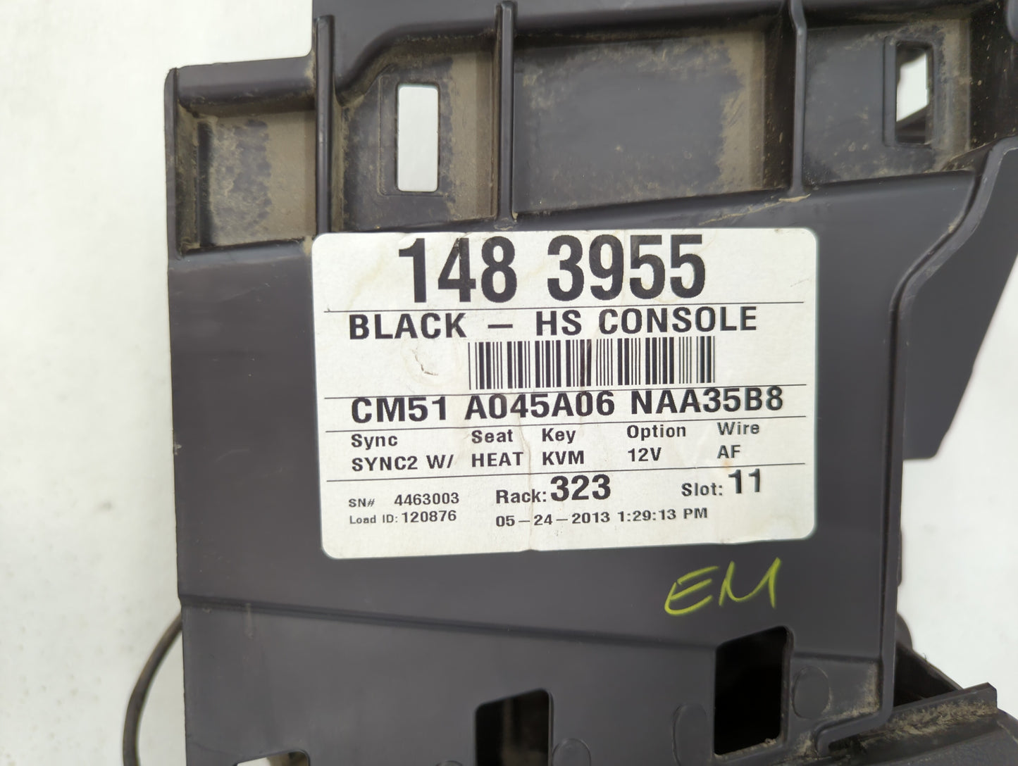 2012-2014 Ford Focus Overhead Roof Console Interior Dome Light Black - Oemusedautoparts1.com