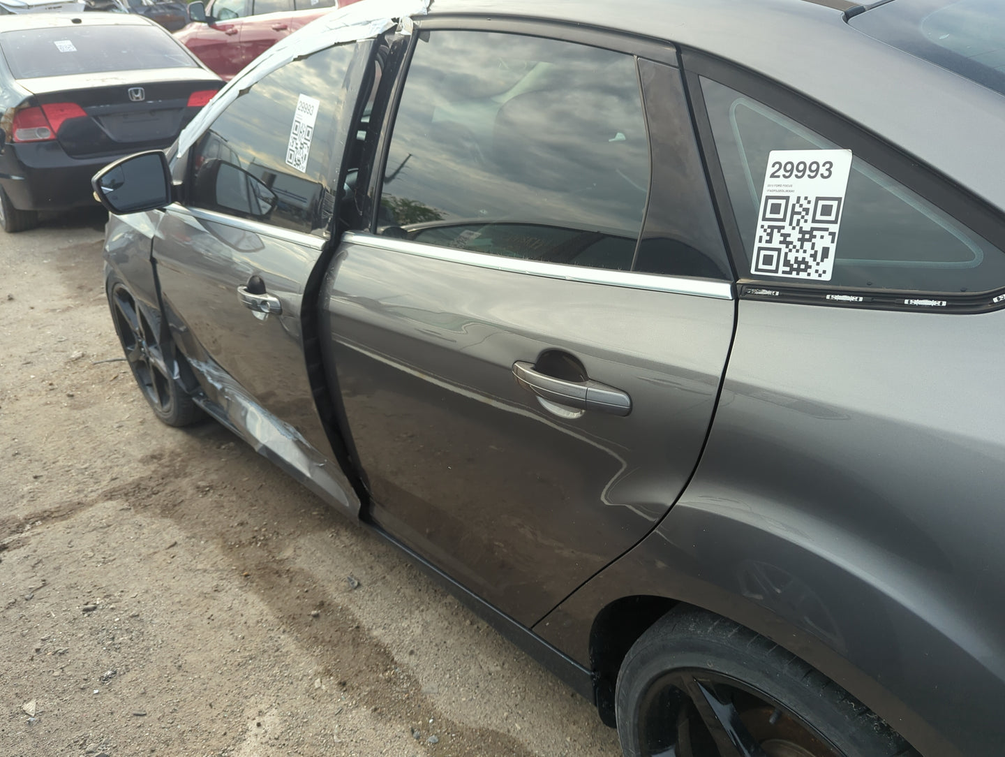 2012-2018 Ford Focus Driver Rear Door Oem 5021449 - Oemusedautoparts1.com