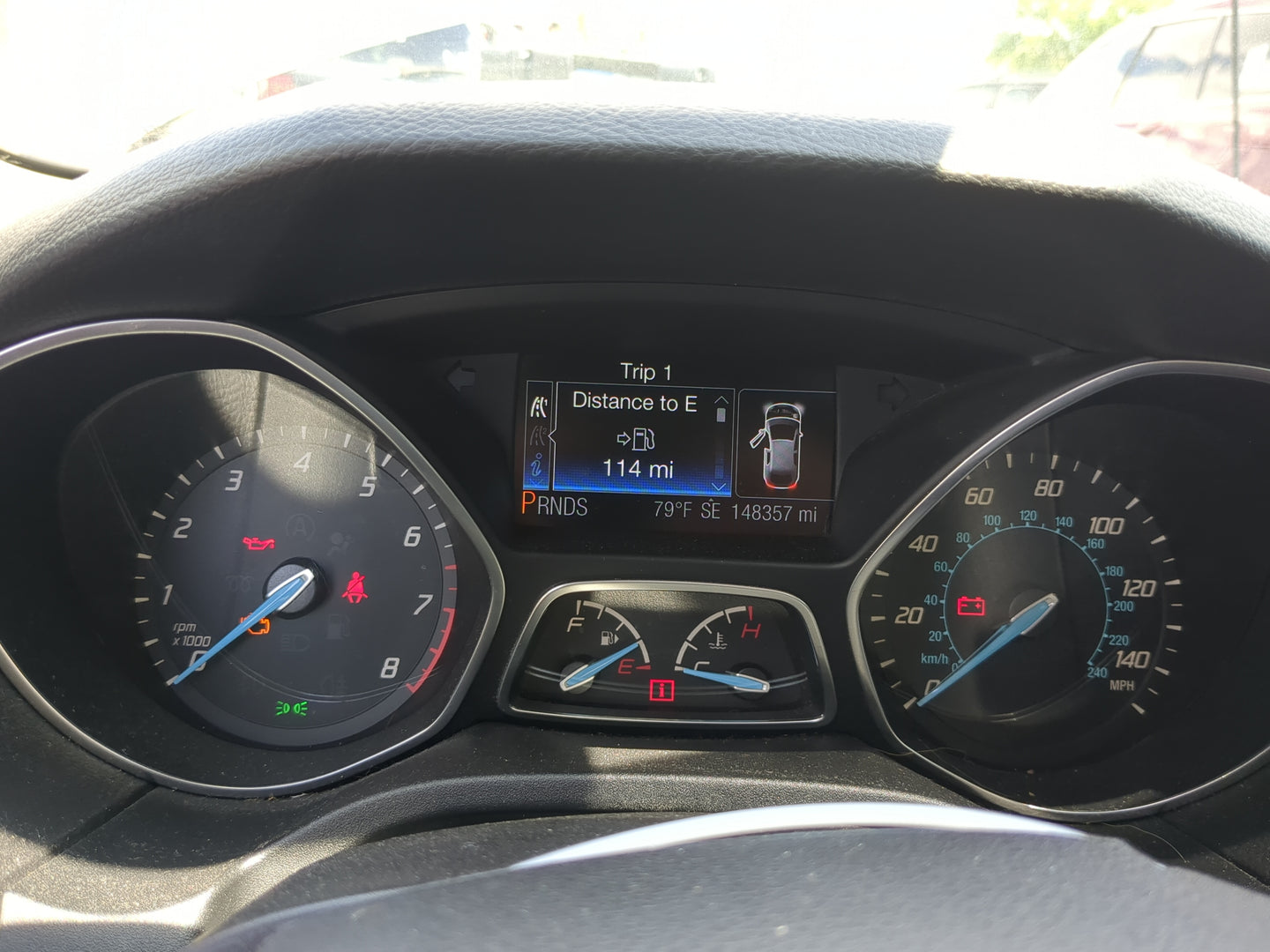 2013-2014 Ford Focus Instrument Cluster Speedometer Gauges Miles:148K Fits Fits 2013 2014 OEM Used Auto Parts - Oemusedautop