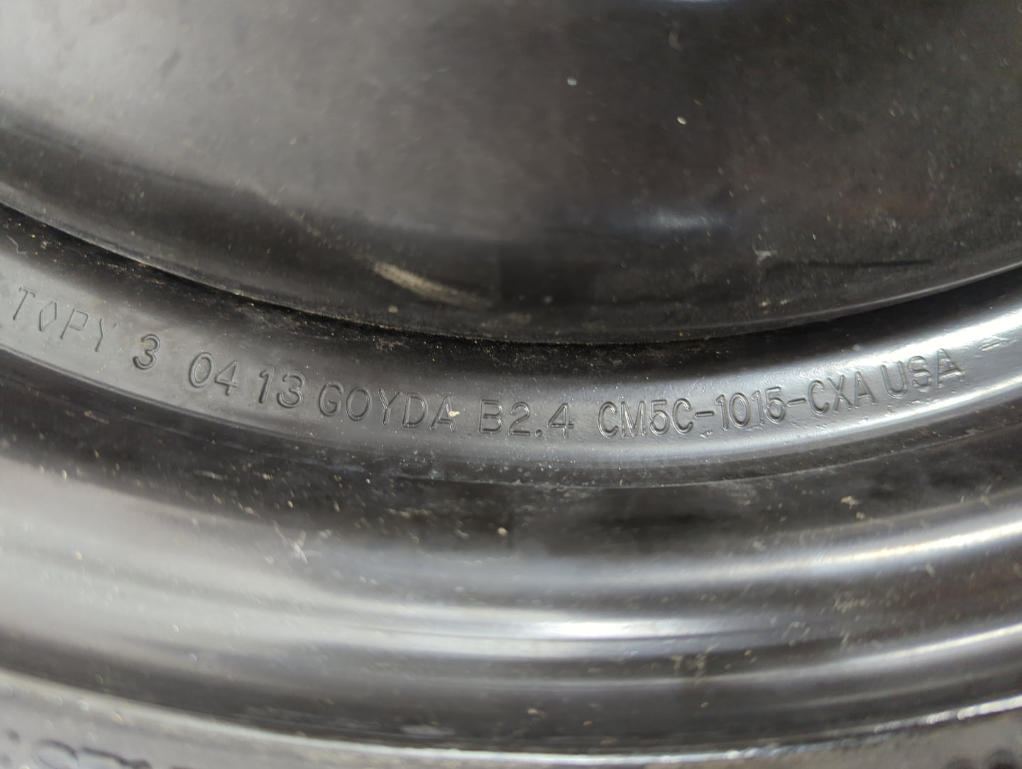 2012-2018 Ford Focus Spare Donut Tire Wheel Rim Oem 5037182 - Oemusedautoparts1.com