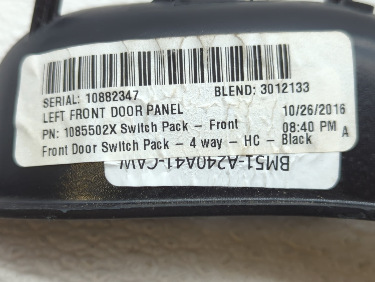 2012-2018 Ford Focus Master Power Window Switch Replacement Driver Side Left P/N:BM5T-14A132-AA Fits OEM Used Auto Parts - O
