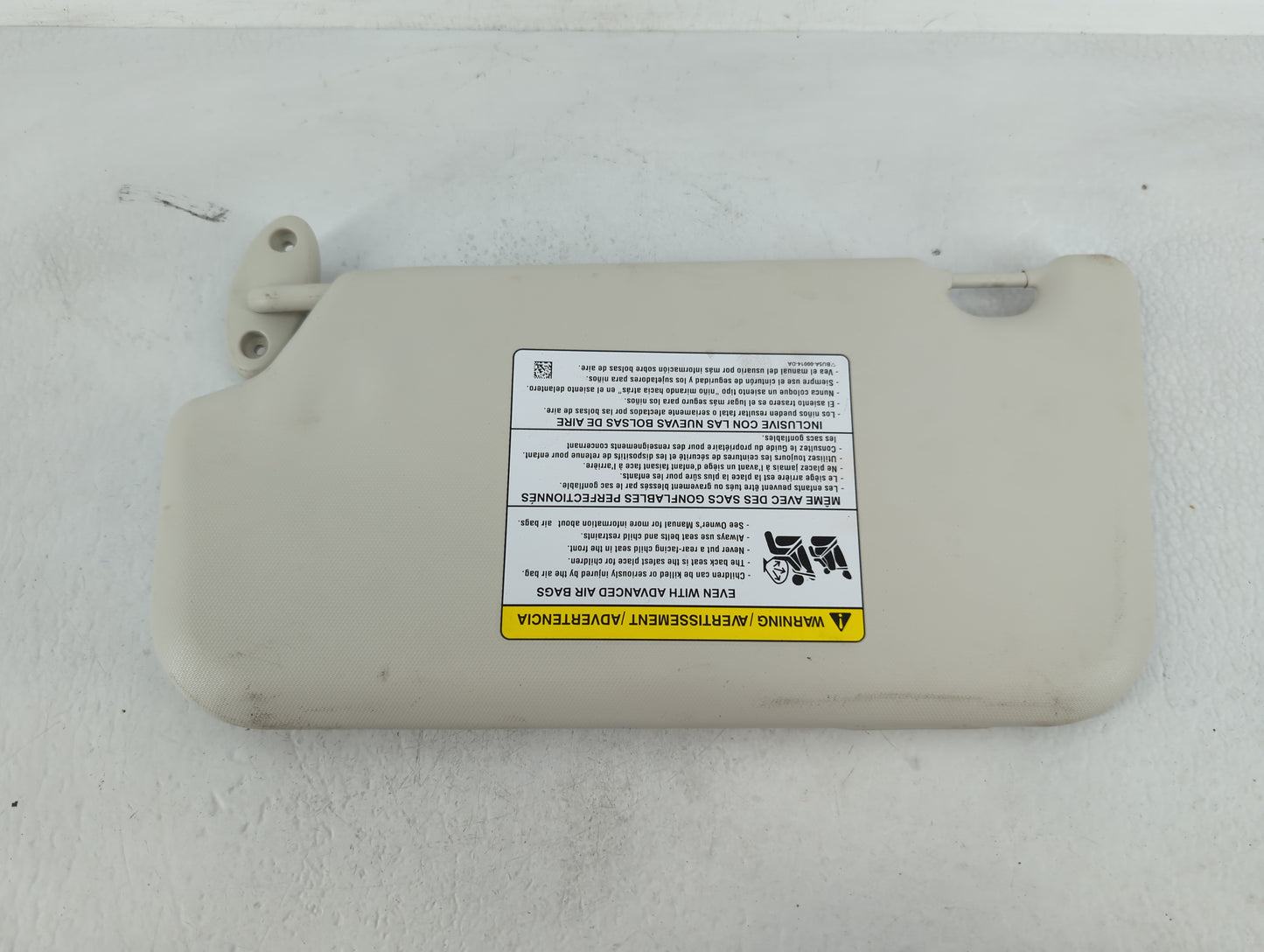2012-2013 Ford Focus Sun Visor Shade Replacement Passenger Right Mirror Fits Fits 2012 2013 OEM Used Auto Parts - Oemusedaut