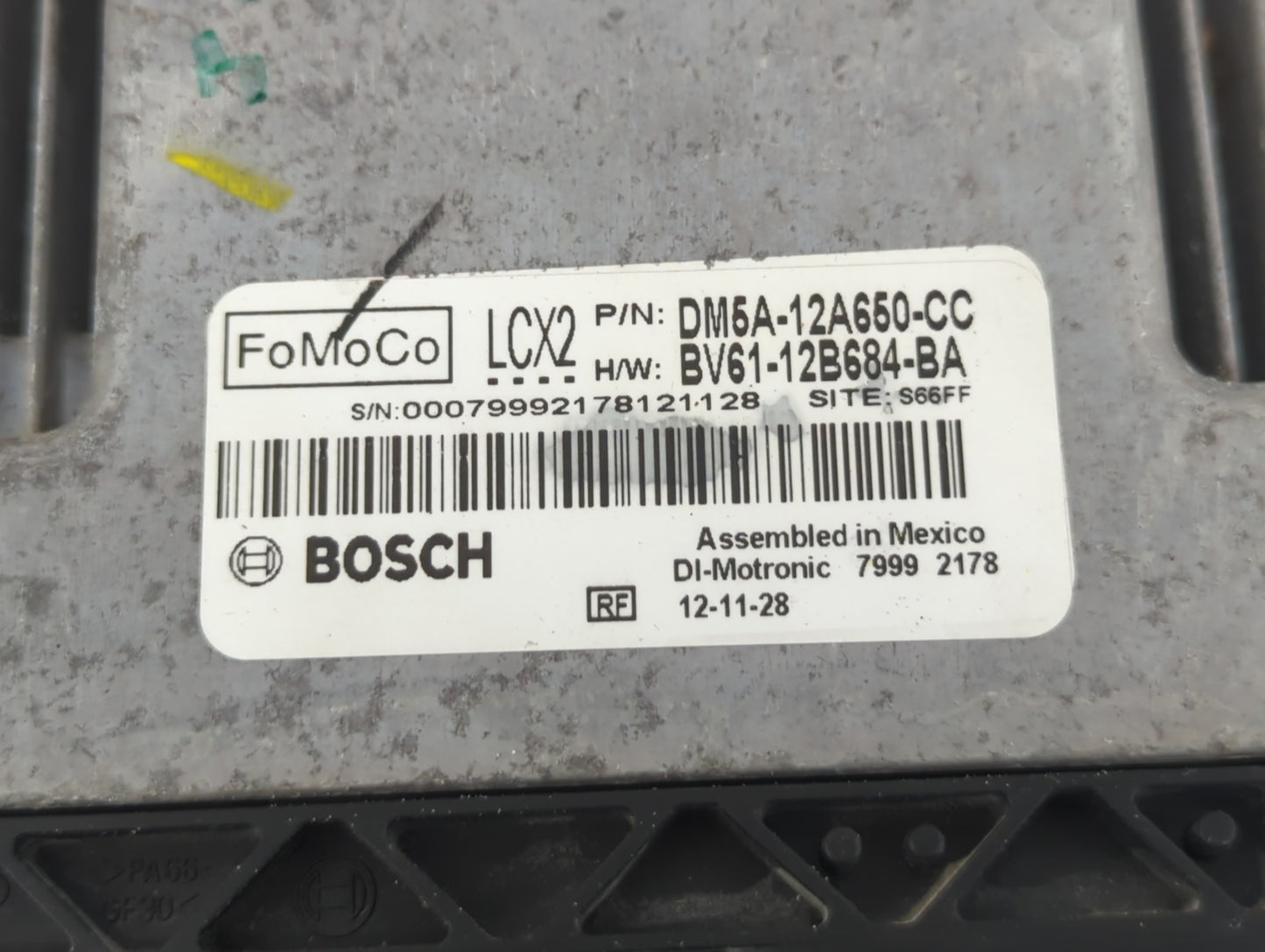 2012-2013 Ford Focus PCM Engine Control Computer ECU ECM PCU OEM P/N:BV61-12B684-BA DM5A-12A650-CC Fits Fits 2012 2013 OEM U
