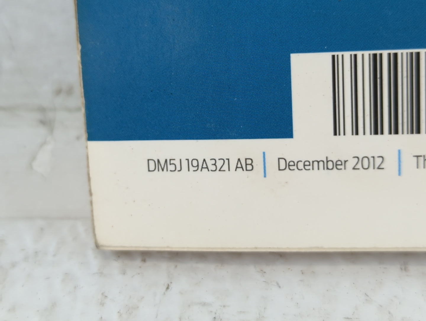 2013 Ford Focus Owners Manual Book Guide P/N:DM5J 19A321 AB OEM Used Auto Parts - Oemusedautoparts1.com