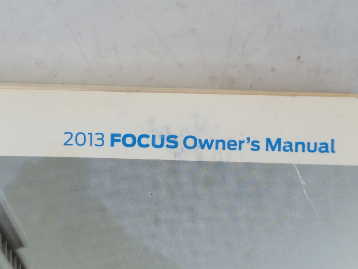 2013 Ford Focus Owners Manual Book Guide P/N:DM5J 19A321 AB OEM Used Auto Parts - Oemusedautoparts1.com