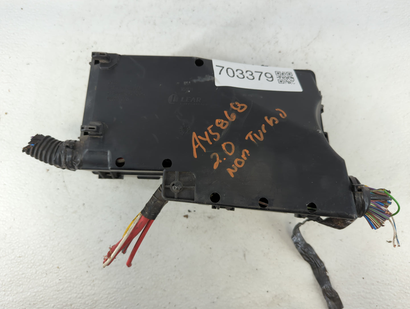 2012-2014 Ford Focus Fusebox Fuse Box Panel Relay Module P/N:AV6T-14A067-AC Fits Fits 2012 2013 2014 OEM Used Auto Parts - O