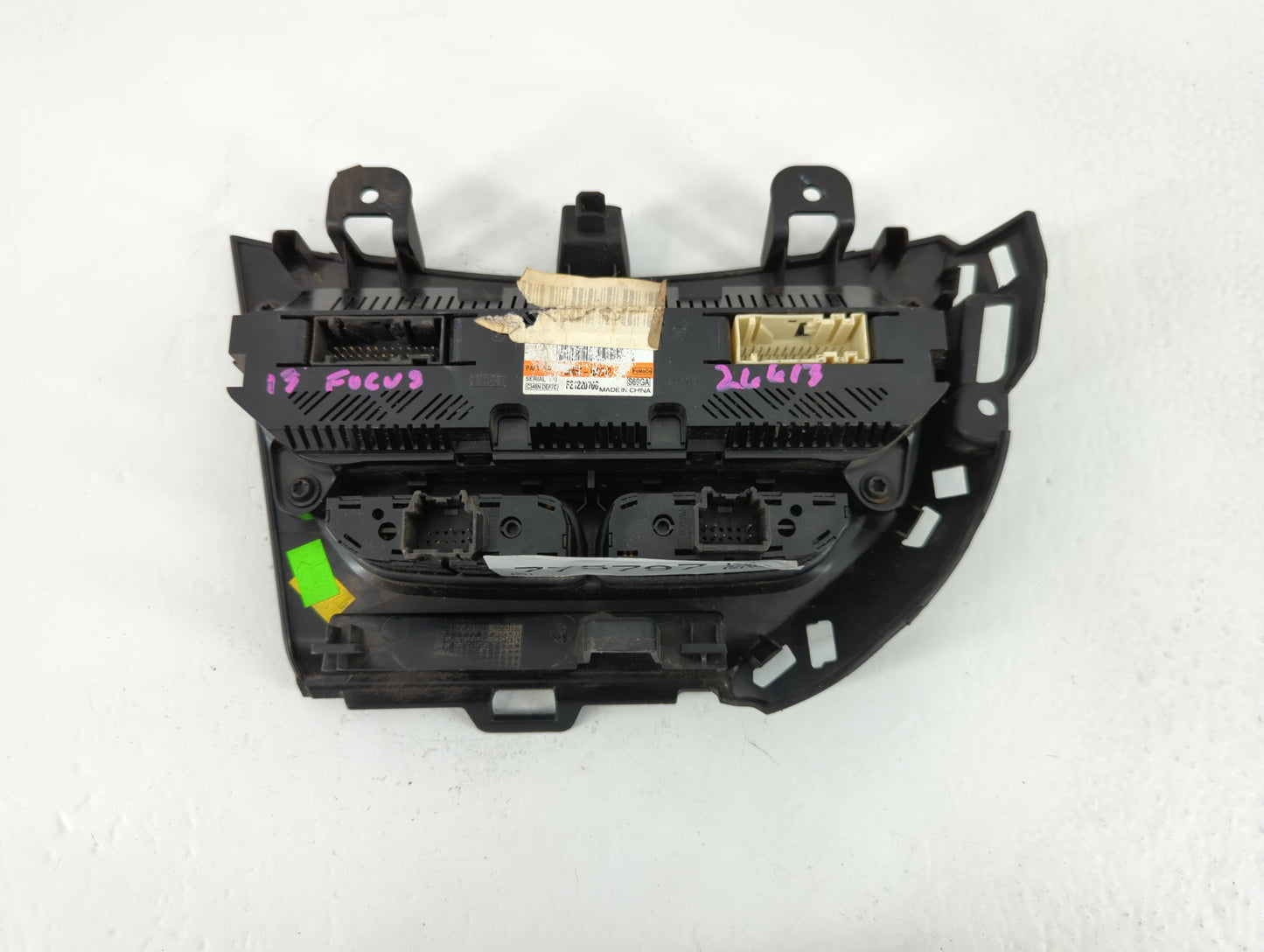 2013-2014 Ford Focus Climate Control Module Temperature AC/Heater Replacement P/N:F21220700 Fits Fits 2013 2014 OEM Used Aut