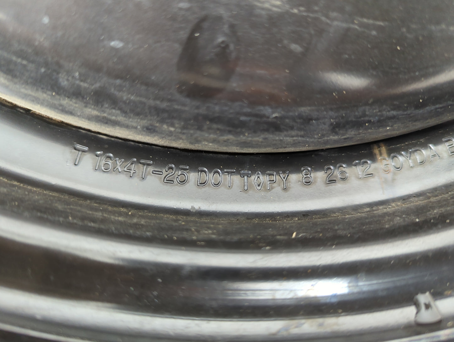 2012-2018 Ford Focus Spare Donut Tire Wheel Rim Oem 853056 - Oemusedautoparts1.com