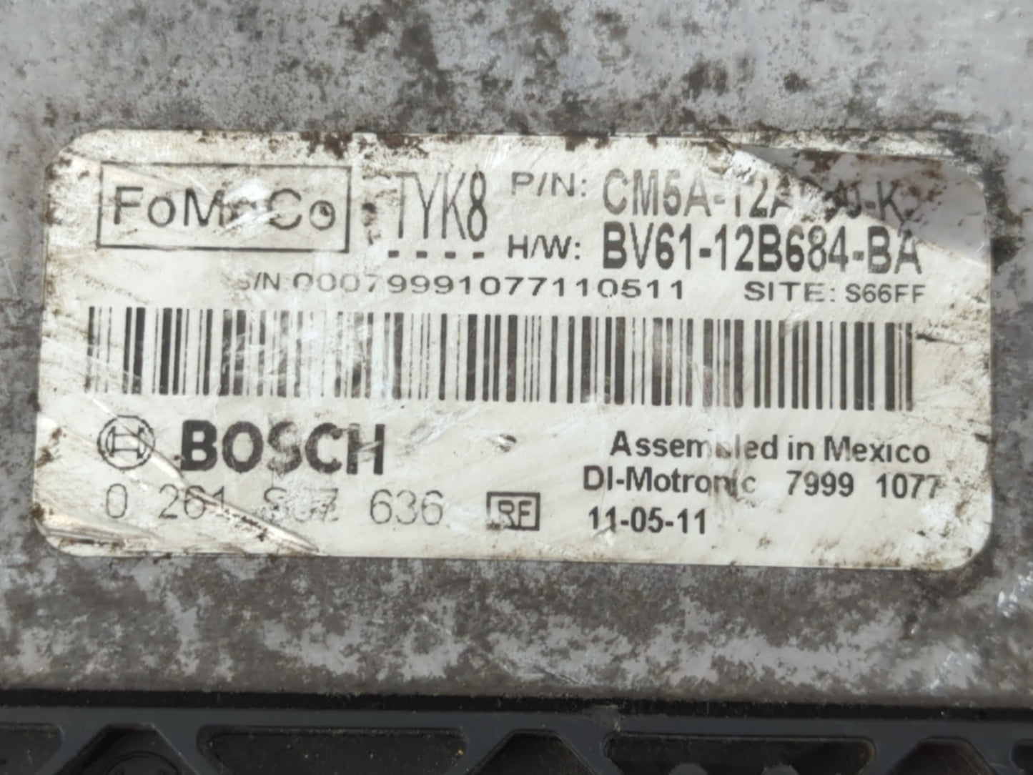 2012-2014 Ford Focus PCM Engine Control Computer ECU ECM PCU OEM P/N:BV61-12B684-BA CM6A-12A650 Fits Fits 2012 2013 2014 OEM