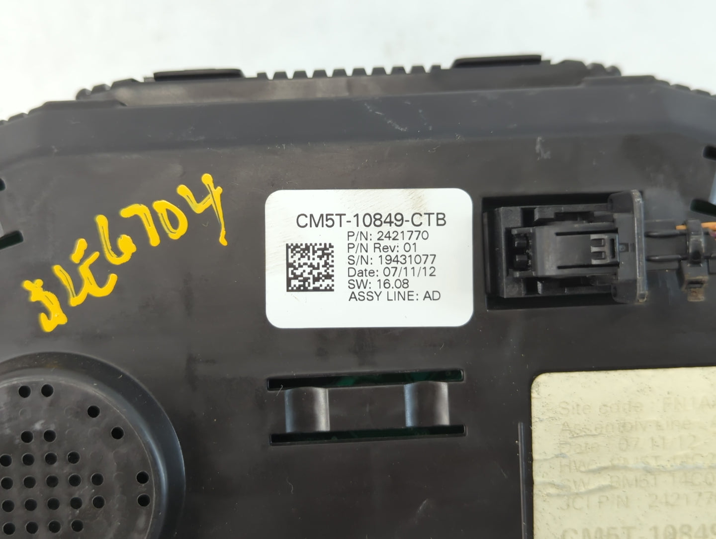 2013-2014 Ford Focus Instrument Cluster Speedometer Gauges P/N:CM5T-10849-CTB Fits Fits 2013 2014 OEM Used Auto Parts - Oemu