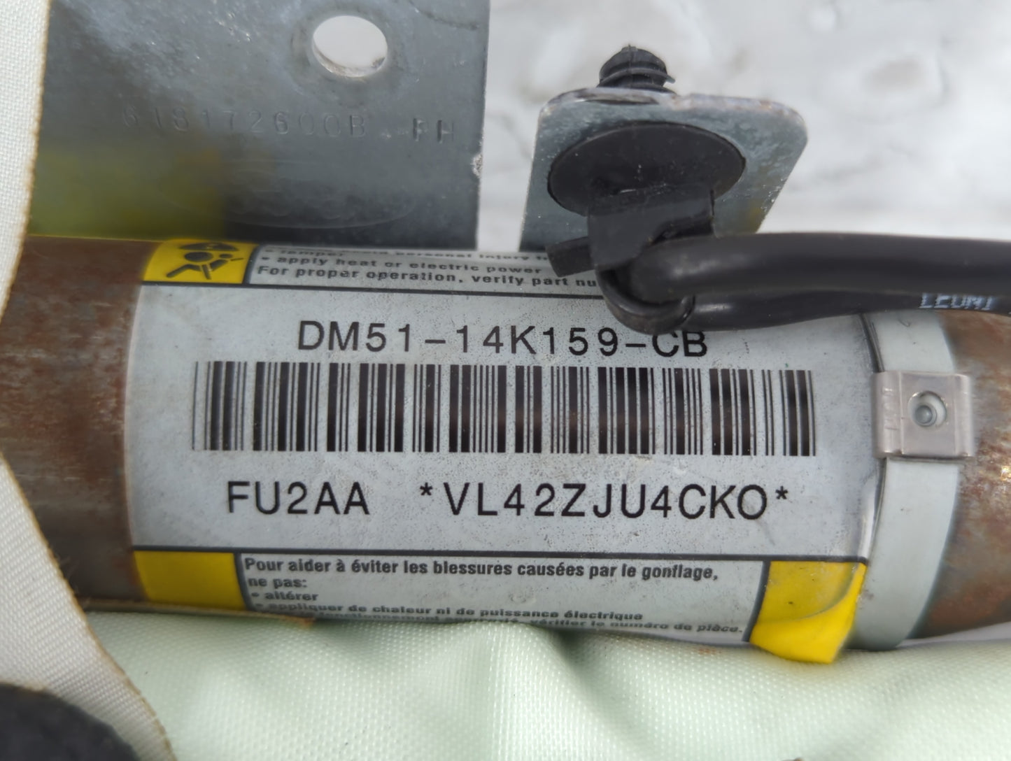 2013-2015 Ford Focus Passenger Curtain Air Bag Oem - Oemusedautoparts1.com