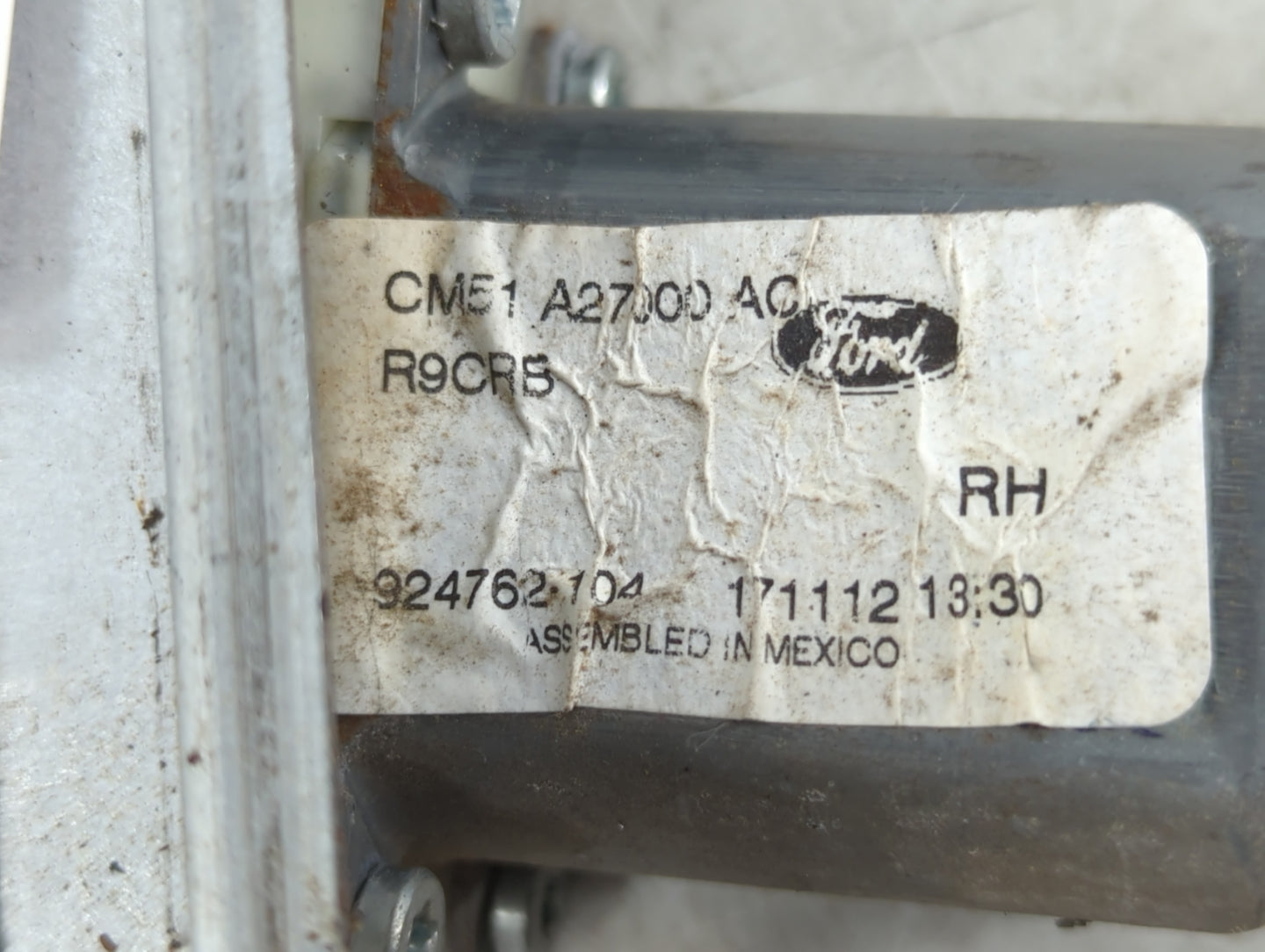 2013 Ford Focus Driver Left Rear Window Regulator 916989 - Oemusedautoparts1.com