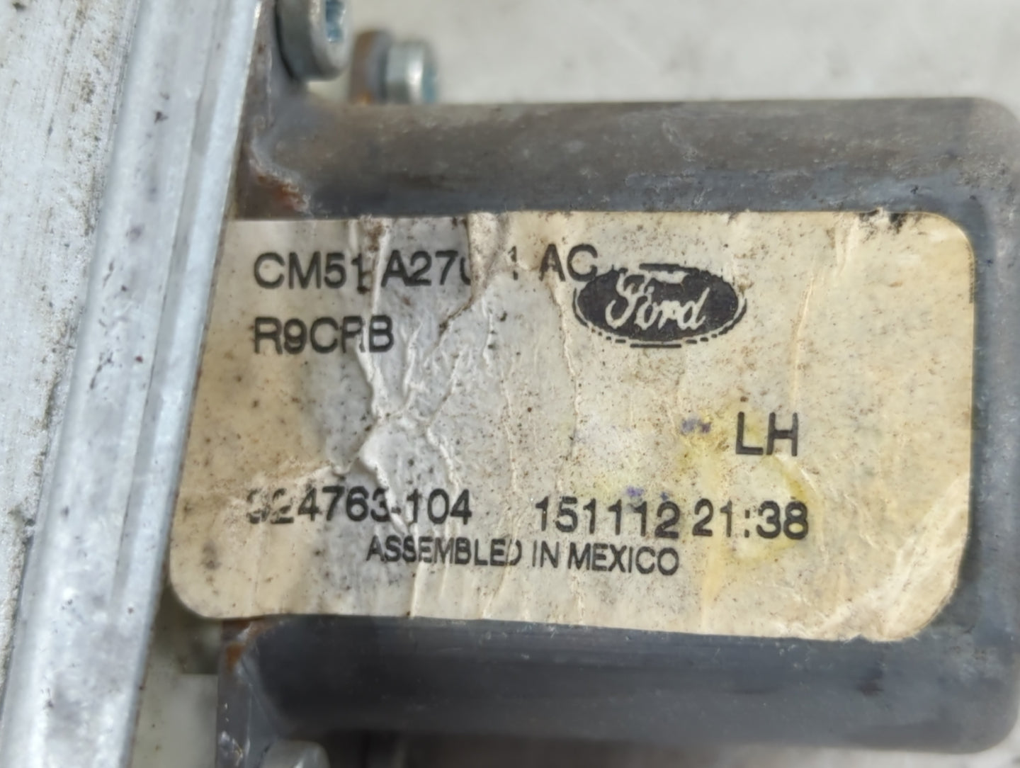 2012-2018 Ford Focus Passenger Rear Right Power Window Motor - Oemusedautoparts1.com