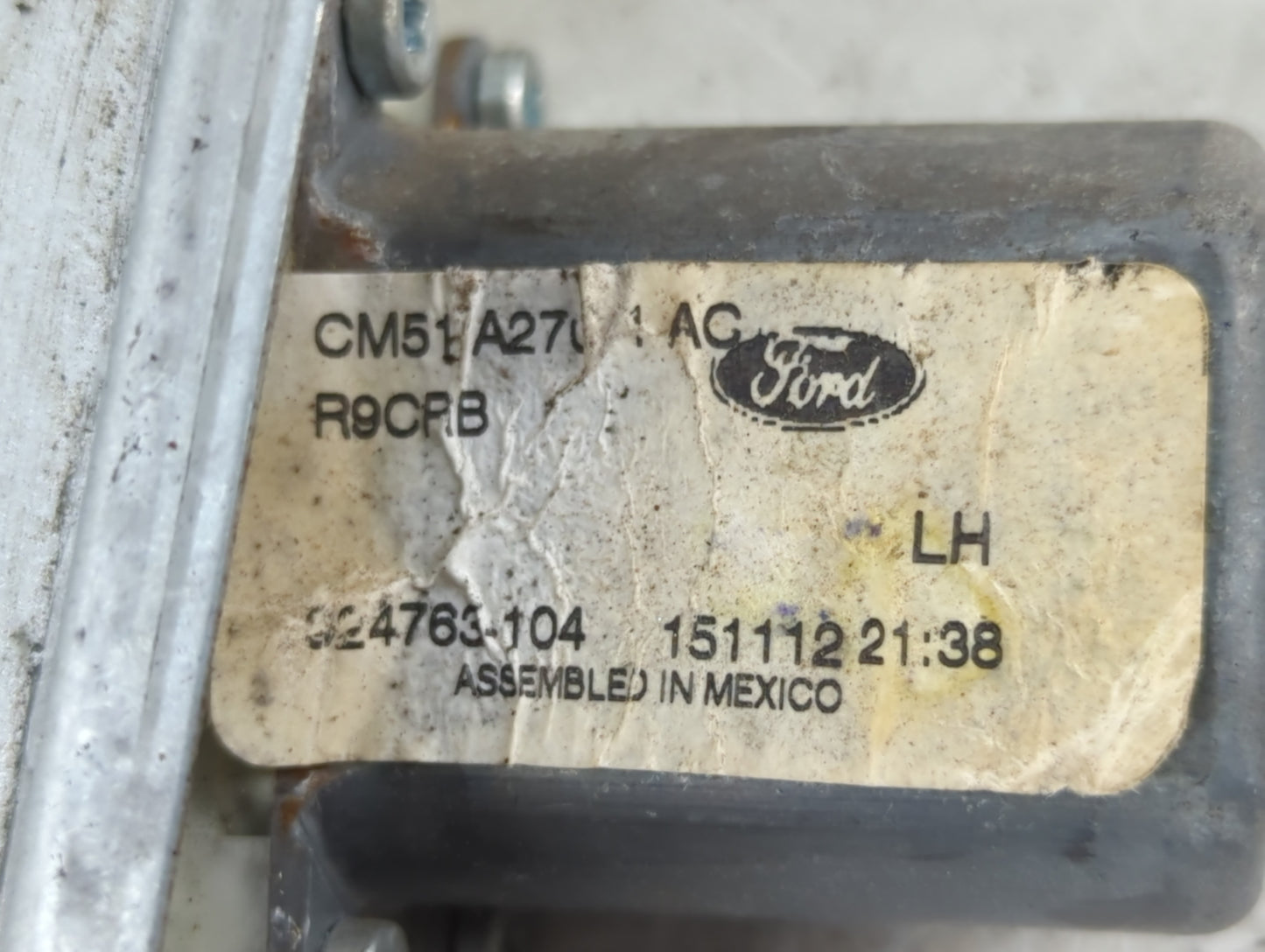 2012-2018 Ford Focus Passenger Rear Right Power Window Motor - Oemusedautoparts1.com