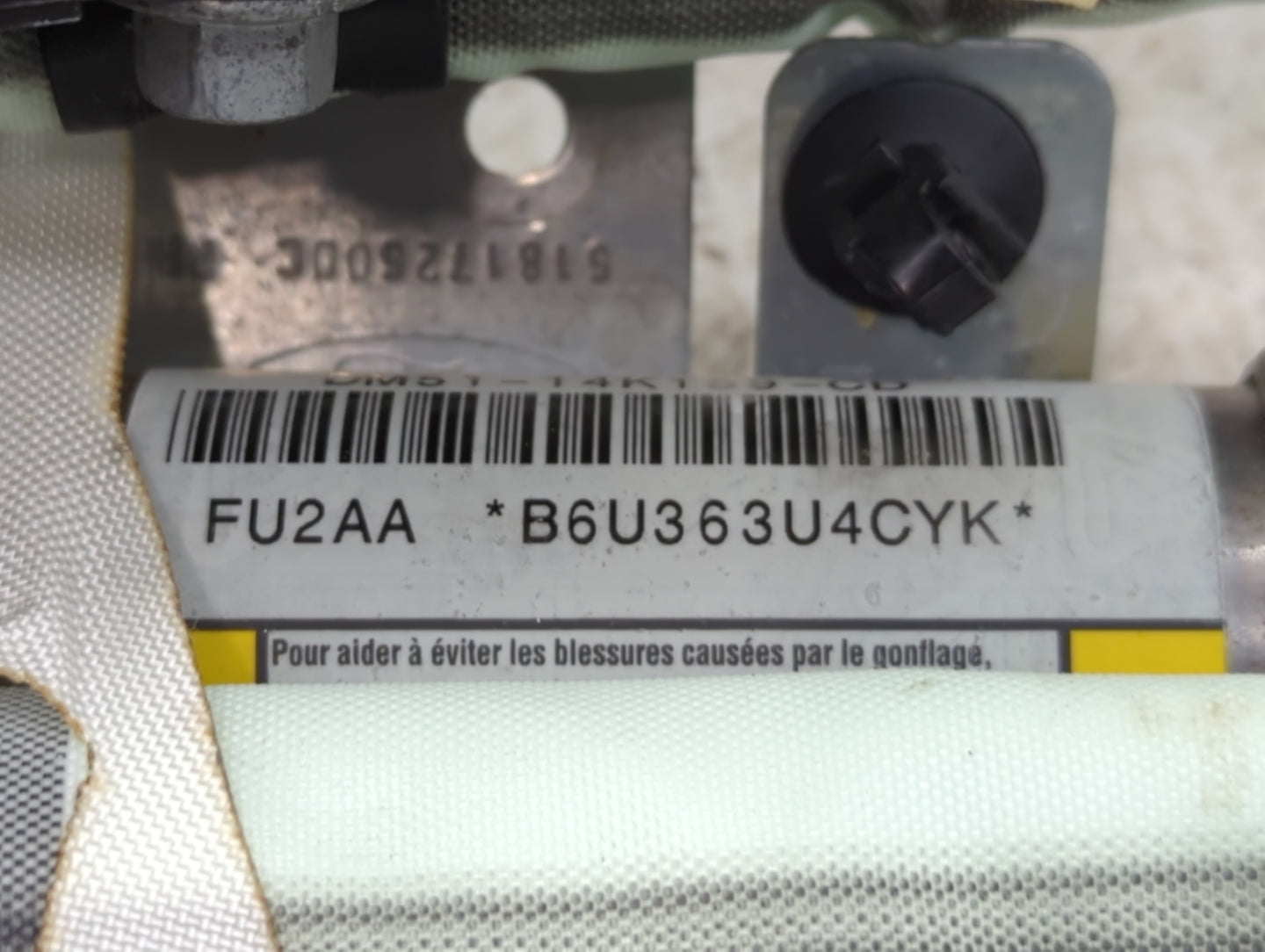 2013-2015 Ford Focus Passenger Curtain Air Bag Oem - Oemusedautoparts1.com
