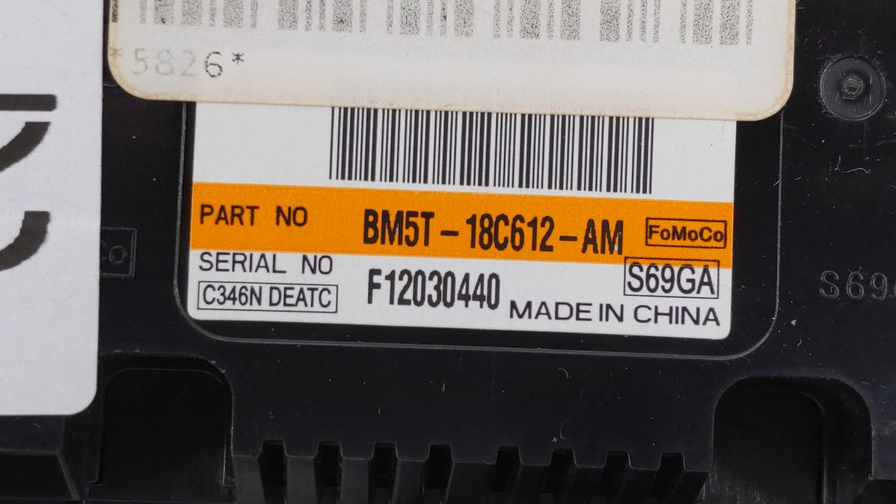 2013 Ford Focus Climate Control Module Temperature AC/Heater Replacement P/N:BM5T-18C612-AL BM5T-18C612-AK Fits Fits 2014 OE