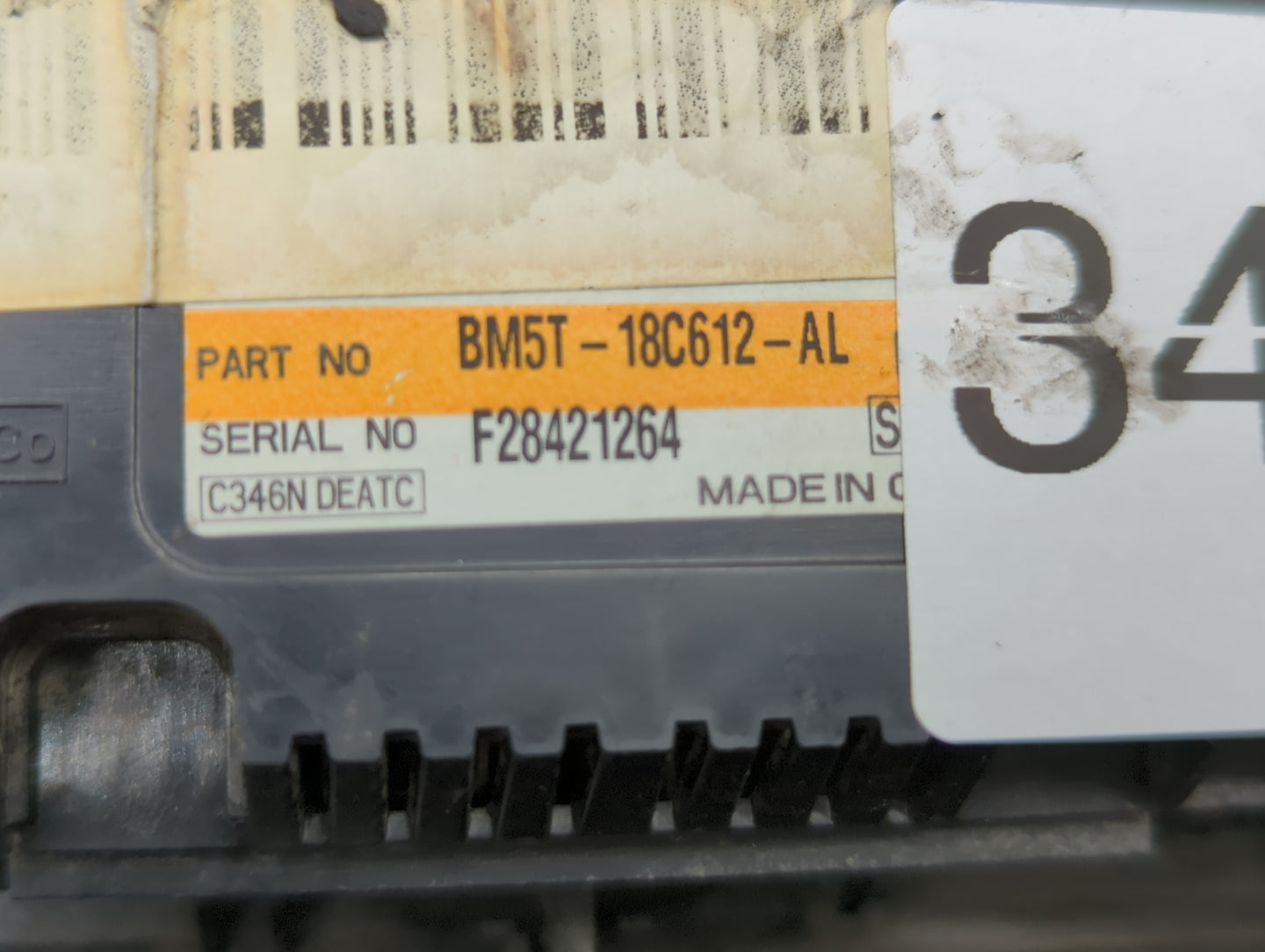 2013 Ford Focus Climate Control Module Temperature AC/Heater Replacement P/N:BM5T-18C612-AL BM5T-18C612-AK Fits Fits 2014 OE