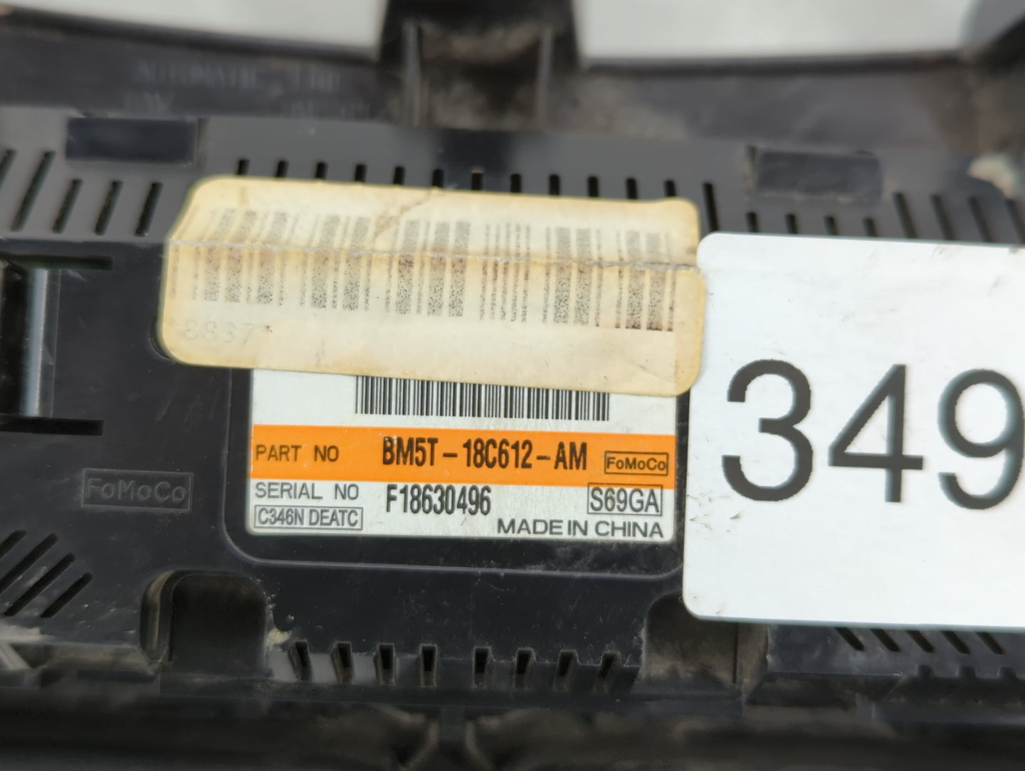 2013 Ford Focus Climate Control Module Temperature AC/Heater Replacement P/N:BM5T-18C612-AL BM5T-18C612-AK Fits Fits 2014 OE