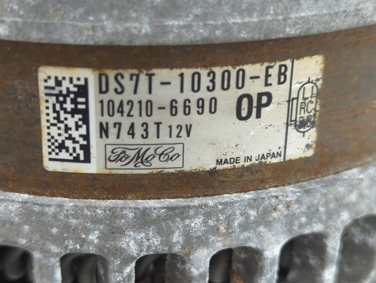 2013-2016 Ford Fusion Alternator Replacement Generator Charging Assembly Engine OEM P/N:DS7T-10300-EB Fits OEM Used Auto Par