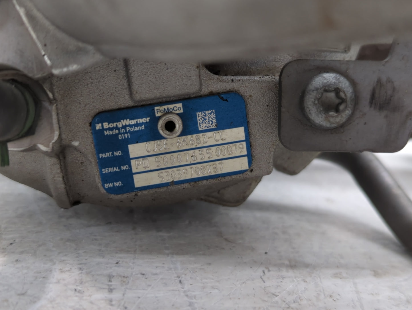 2013 Ford Fusion Turbocharger Turbo Charger Super Charger Supercharger - Oemusedautoparts1.com