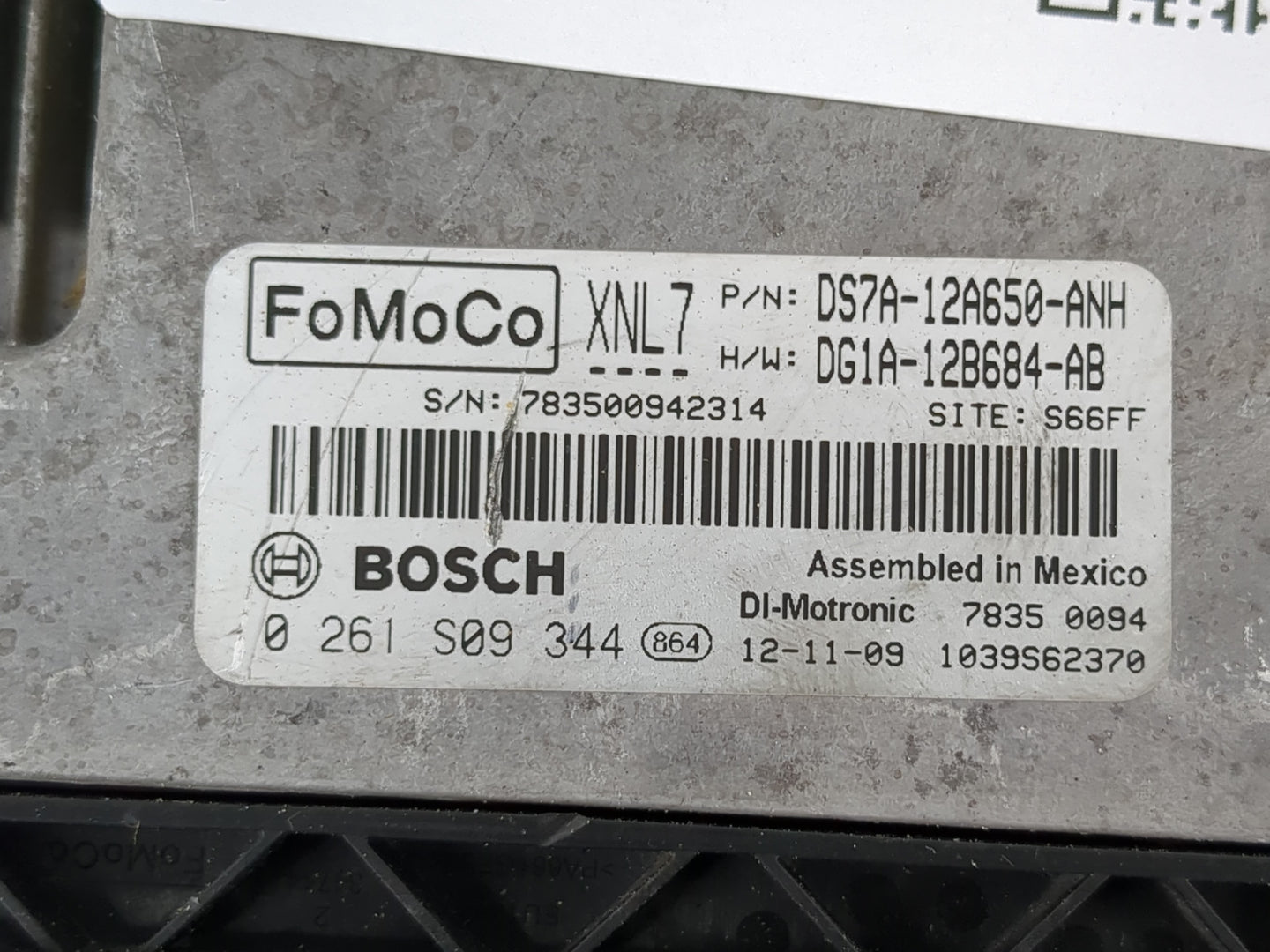 2013 Ford Fusion PCM Engine Control Computer ECU ECM PCU OEM P/N:DG1A-12B684-AB DS7A-12A650A-ANH Fits OEM Used Auto Parts - 