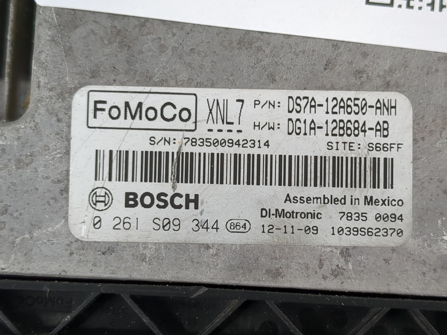 2013 Ford Fusion PCM Engine Control Computer ECU ECM PCU OEM P/N:DG1A-12B684-AB DS7A-12A650A-ANH Fits OEM Used Auto Parts - 