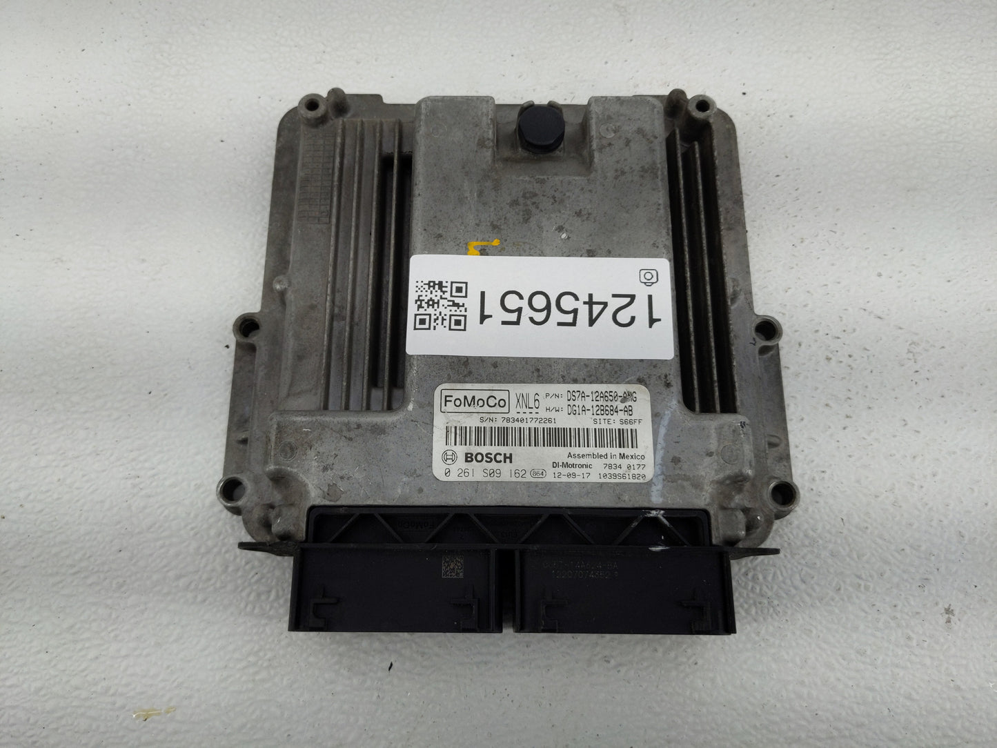 2013 Ford Fusion PCM Engine Control Computer ECU ECM PCU OEM P/N:0 261 S09 162 DG1A-12B684-AB, DS7A-12A650-ANH Fits OEM Used