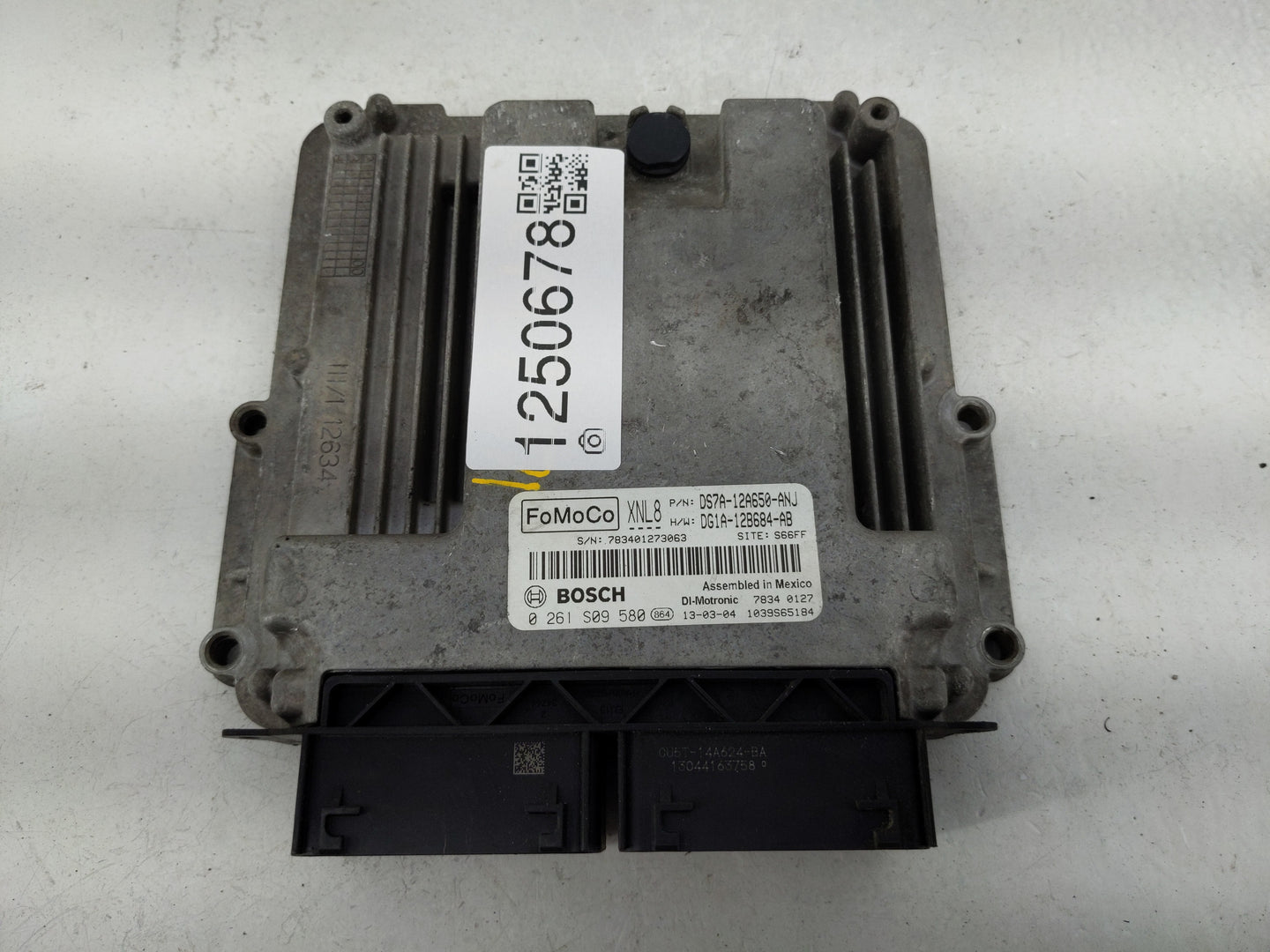 2013 Ford Fusion PCM Engine Control Computer ECU ECM PCU OEM P/N:0 261 S09 580 DS7A-12A650-ANJ Fits OEM Used Auto Parts - Oe
