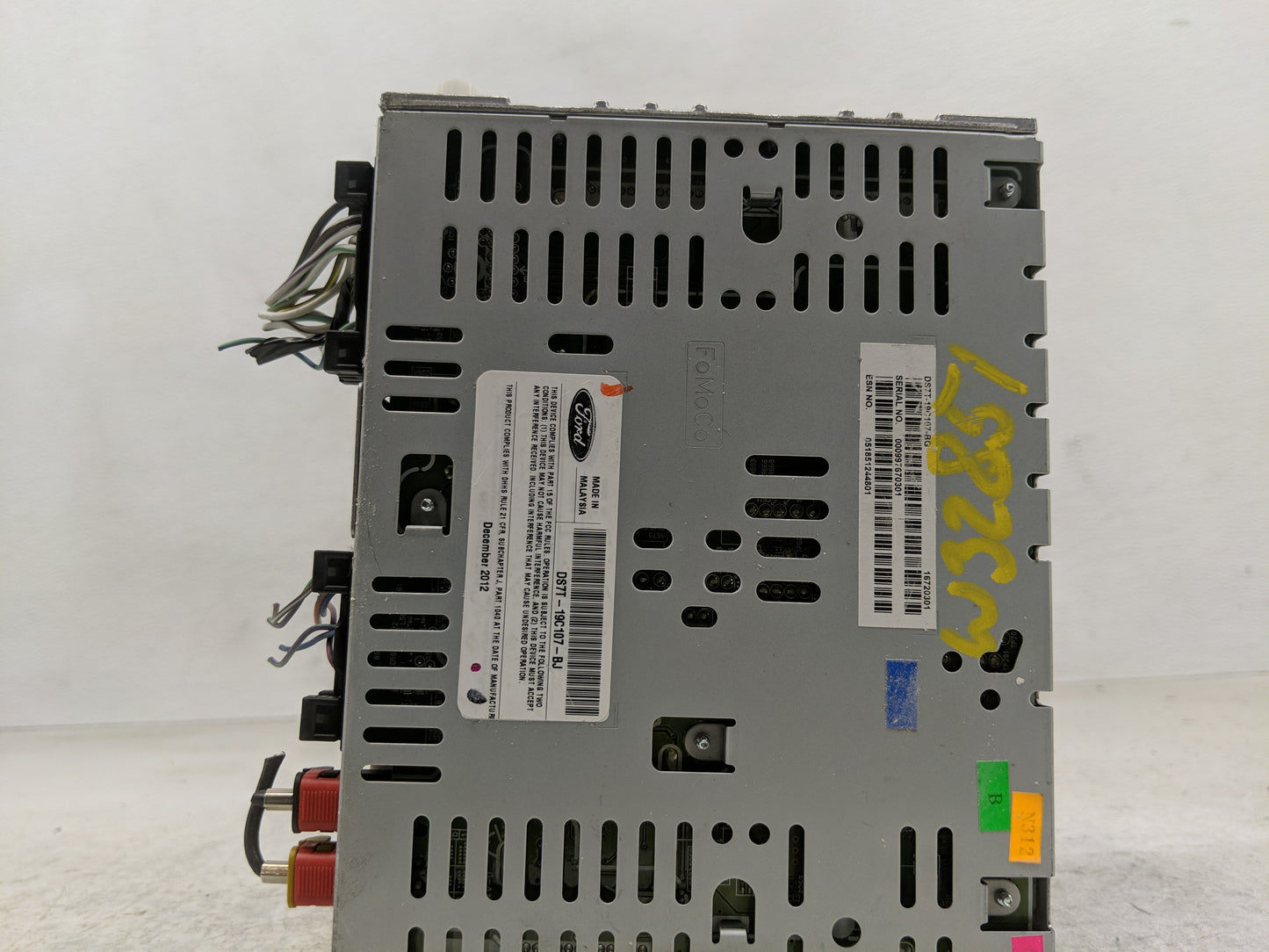 2013-2015 Ford Fusion Radio AM FM Cd Player Receiver Replacement P/N:DS7T-19C107-BJ Fits Fits 2013 2014 2015 OEM Used Auto P