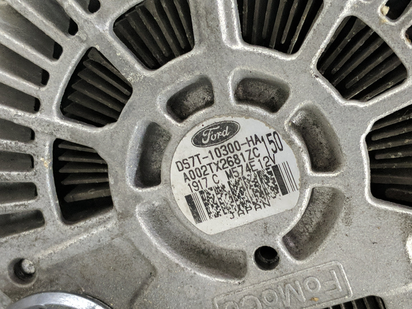 2013-2020 Ford Fusion Alternator Replacement Generator Charging Assembly Engine OEM P/N:A002TX2681ZC DS7T-10300-HA Fits OEM 
