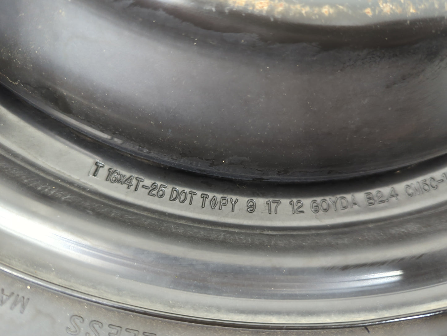 2013-2020 Ford Fusion Spare Donut Tire Wheel Rim Oem 1305869 - Oemusedautoparts1.com