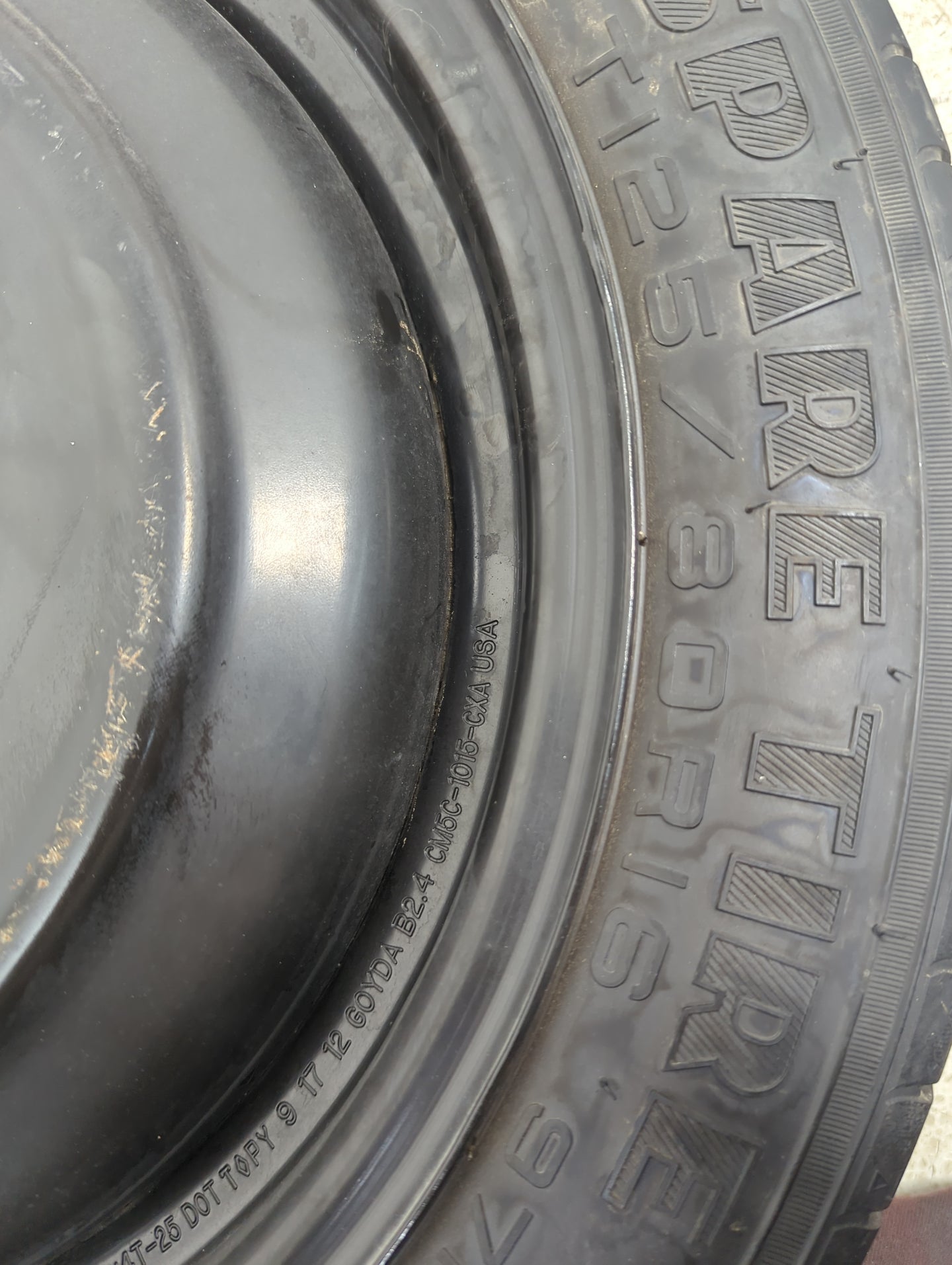 2013-2020 Ford Fusion Spare Donut Tire Wheel Rim Oem 1305869 - Oemusedautoparts1.com