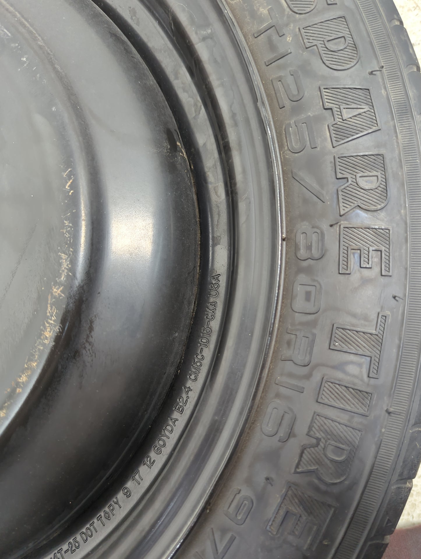 2013-2020 Ford Fusion Spare Donut Tire Wheel Rim Oem 1305869 - Oemusedautoparts1.com