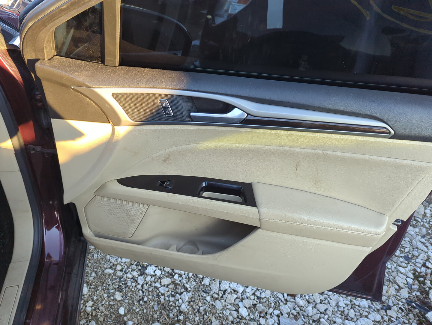 2013 Ford Fusion Front Right Passenger Interior Door Panel Trim 1306336 - Oemusedautoparts1.com