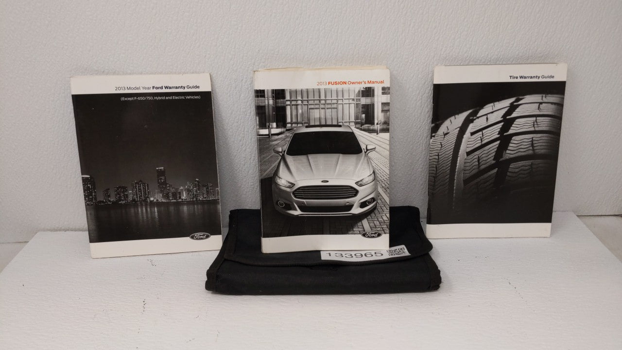 2013 Ford Fusion Owners Manual Book Guide OEM Used Auto Parts - Oemusedautoparts1.com