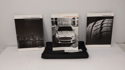 2013 Ford Fusion Owners Manual Book Guide OEM Used Auto Parts - Oemusedautoparts1.com