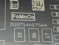 2013-2014 Ford Fusion Fusebox Fuse Box Panel Relay Module P/N:DG9T14A075AA Fits Fits 2013 2014 OEM Used Auto Parts - Oemused
