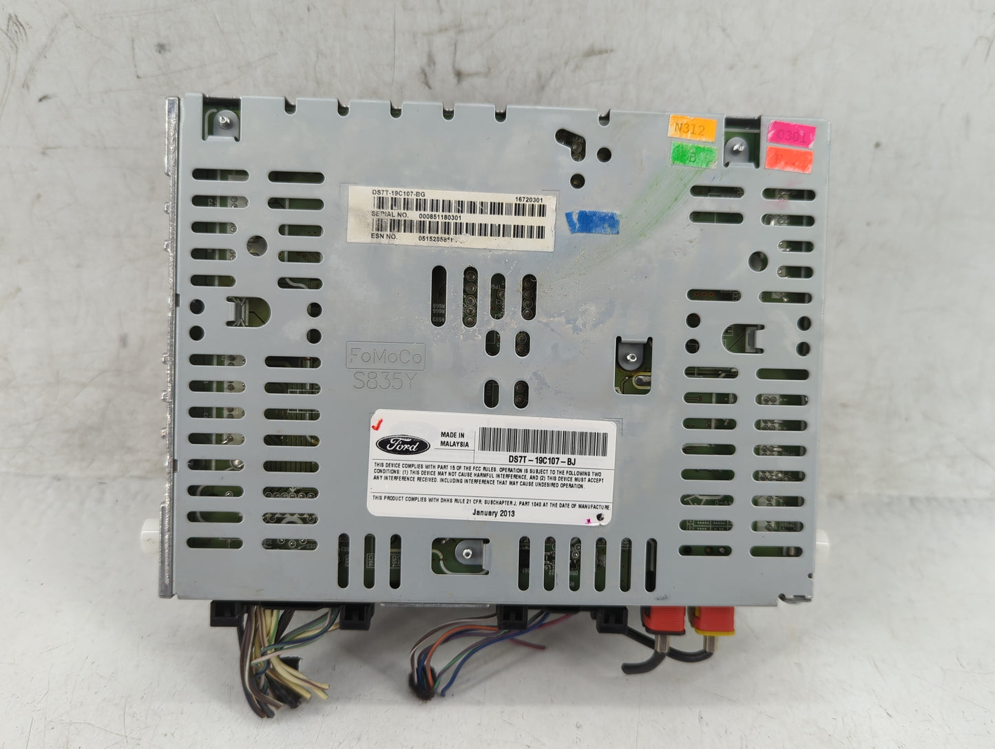 2013-2015 Ford Fusion Radio AM FM Cd Player Receiver Replacement P/N:DS7T-19C107-BG DS7T-19C107-BJ Fits Fits 2013 2014 2015 