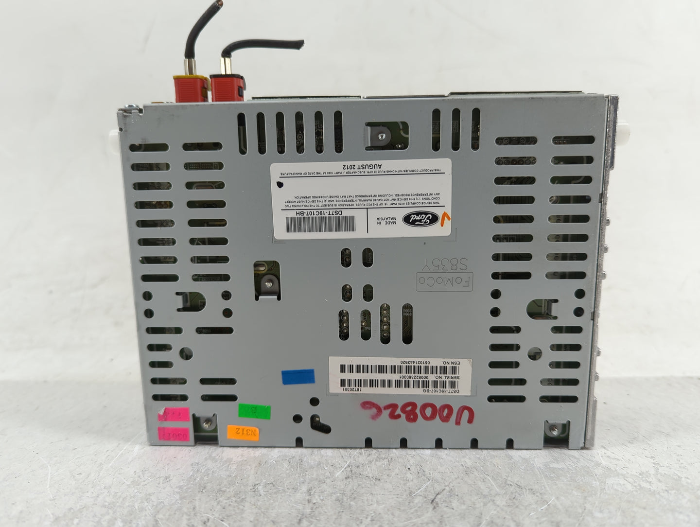 2013-2015 Ford Fusion Radio AM FM Cd Player Receiver Replacement P/N:DS7T-19C107-BH Fits Fits 2013 2014 2015 OEM Used Auto P