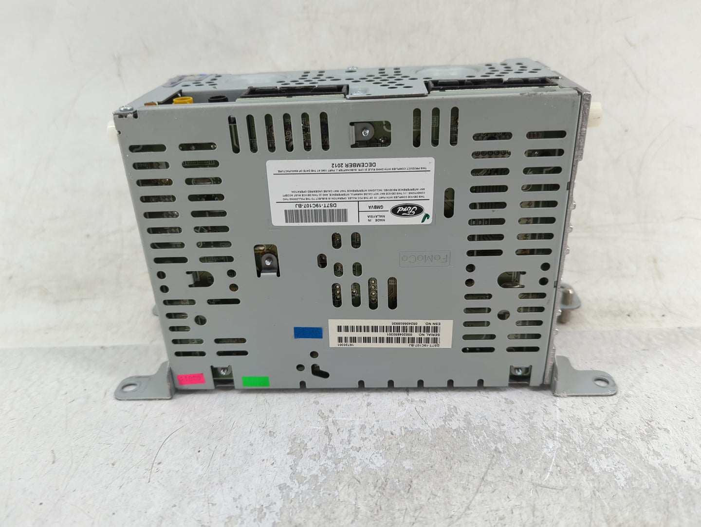 2013-2015 Ford Fusion Radio AM FM Cd Player Receiver Replacement P/N:DS7T-19C107-BJ Fits Fits 2013 2014 2015 OEM Used Auto P