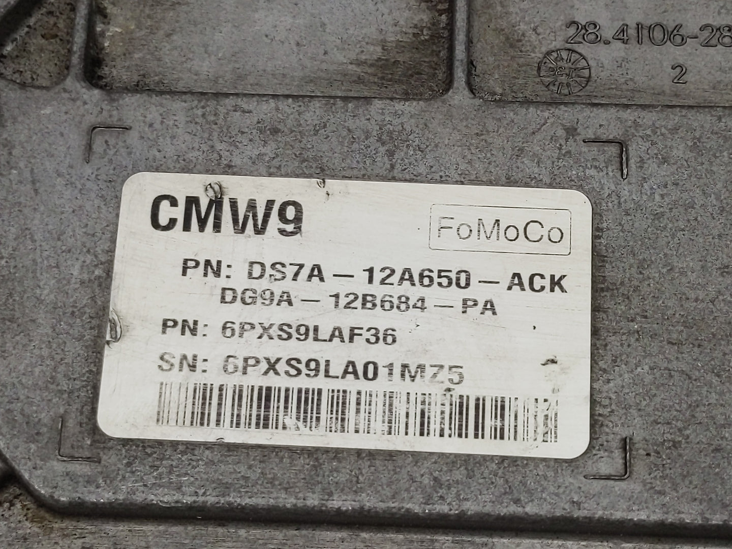2013 Ford Fusion PCM Engine Control Computer ECU ECM PCU OEM P/N:DG9A-12B684-PA DS7A-12A650-ACK Fits OEM Used Auto Parts - O