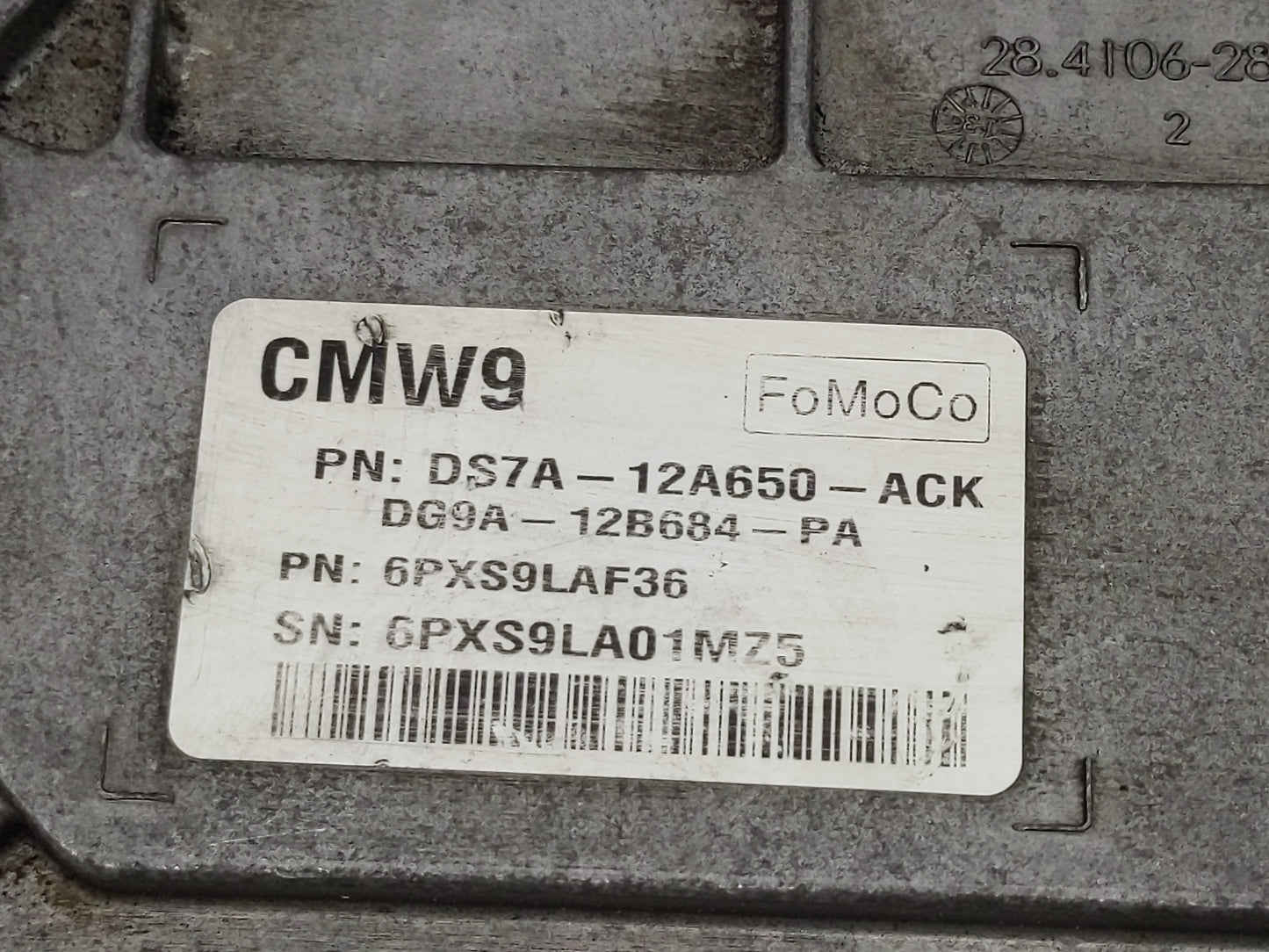 2013 Ford Fusion PCM Engine Control Computer ECU ECM PCU OEM P/N:DG9A-12B684-PA DS7A-12A650-ACK Fits OEM Used Auto Parts - O
