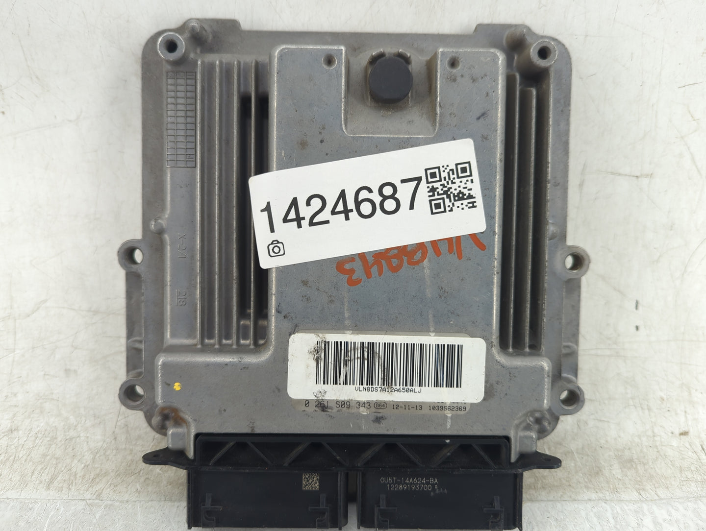 2013 Ford Fusion PCM Engine Control Computer ECU ECM PCU OEM P/N:0261S09343 CU5T-14A624-BA, 12289193700 Fits OEM Used Auto P