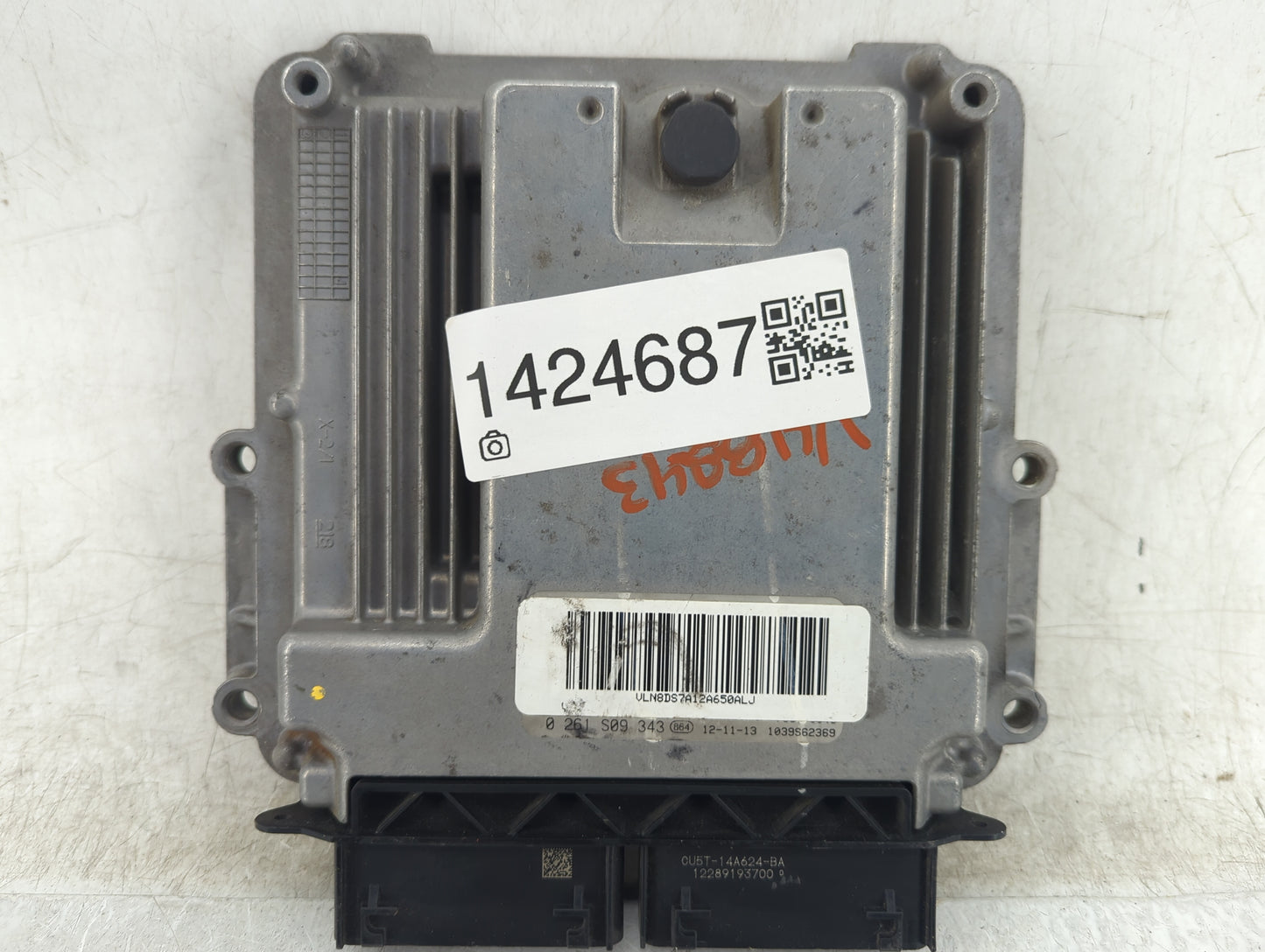 2013 Ford Fusion PCM Engine Control Computer ECU ECM PCU OEM P/N:0261S09343 CU5T-14A624-BA, 12289193700 Fits OEM Used Auto P