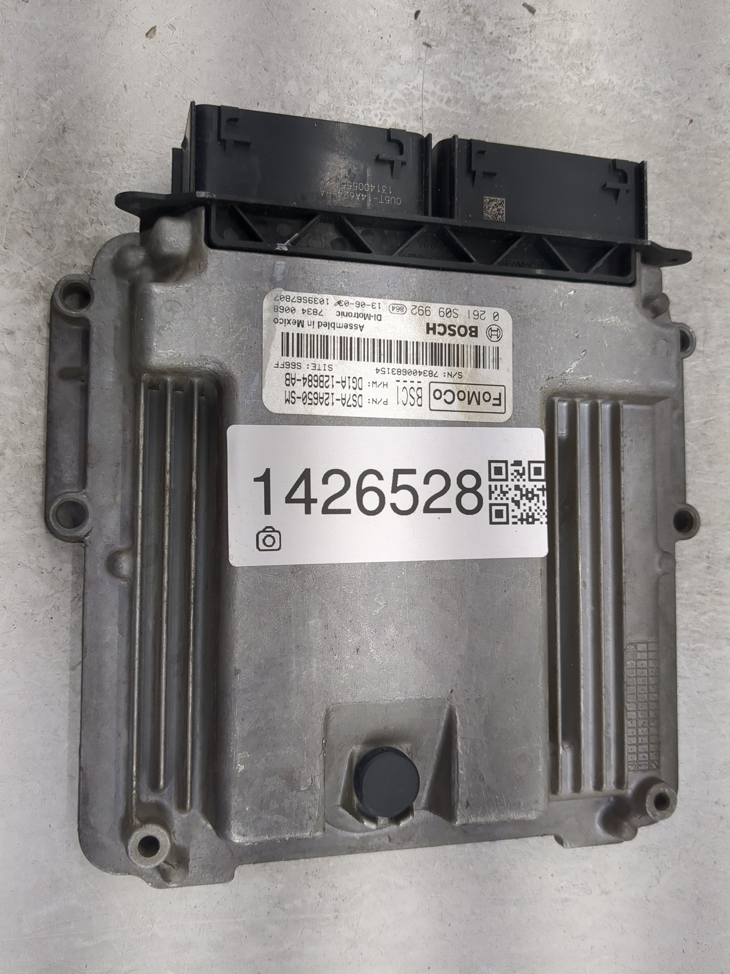 2013 Ford Fusion PCM Engine Control Computer ECU ECM PCU OEM P/N:DG1A-12B684-AB DS7A-12A650-SM, 0 261 S09 992 Fits OEM Used 