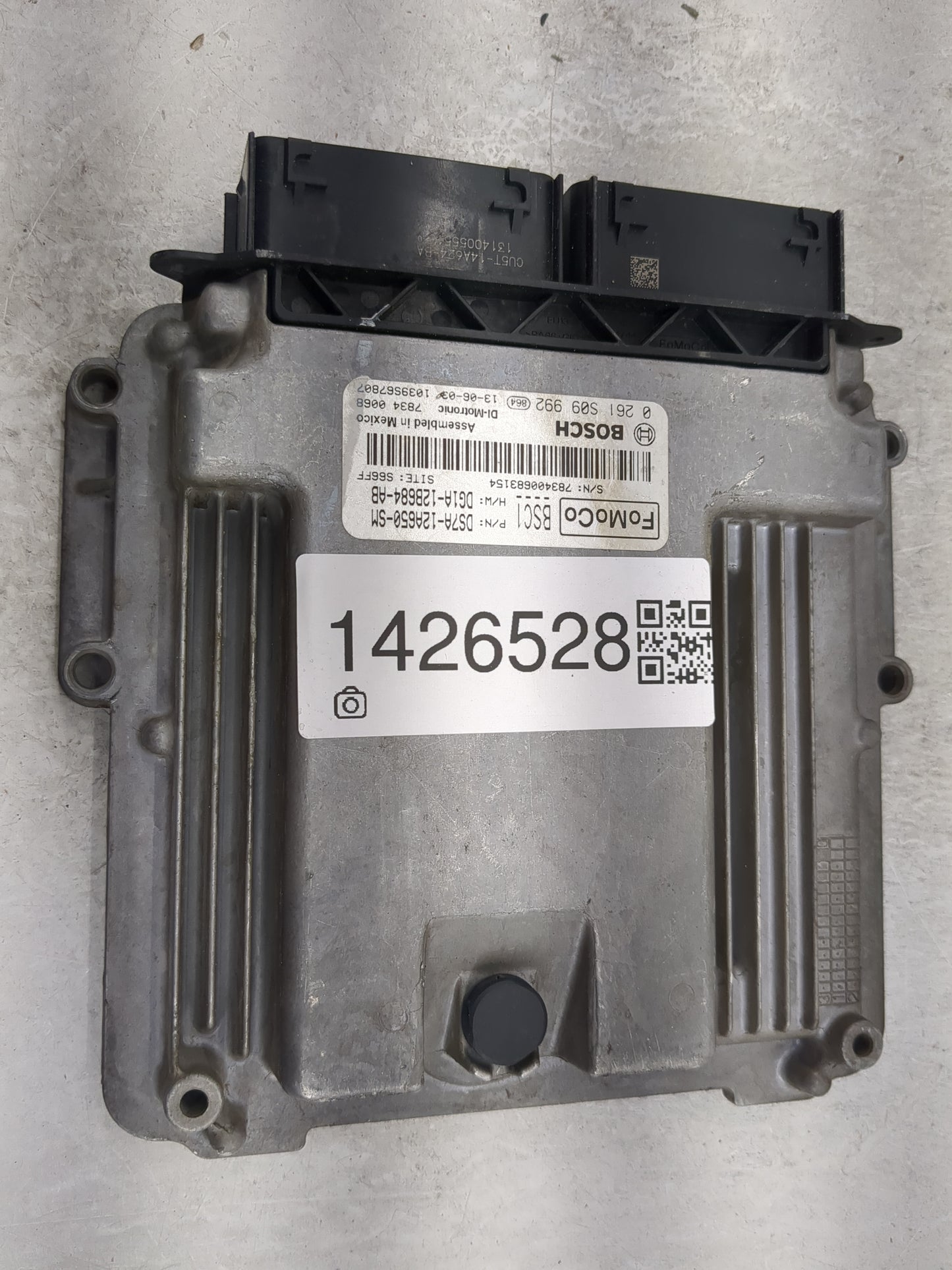 2013 Ford Fusion PCM Engine Control Computer ECU ECM PCU OEM P/N:DG1A-12B684-AB DS7A-12A650-SM, 0 261 S09 992 Fits OEM Used 