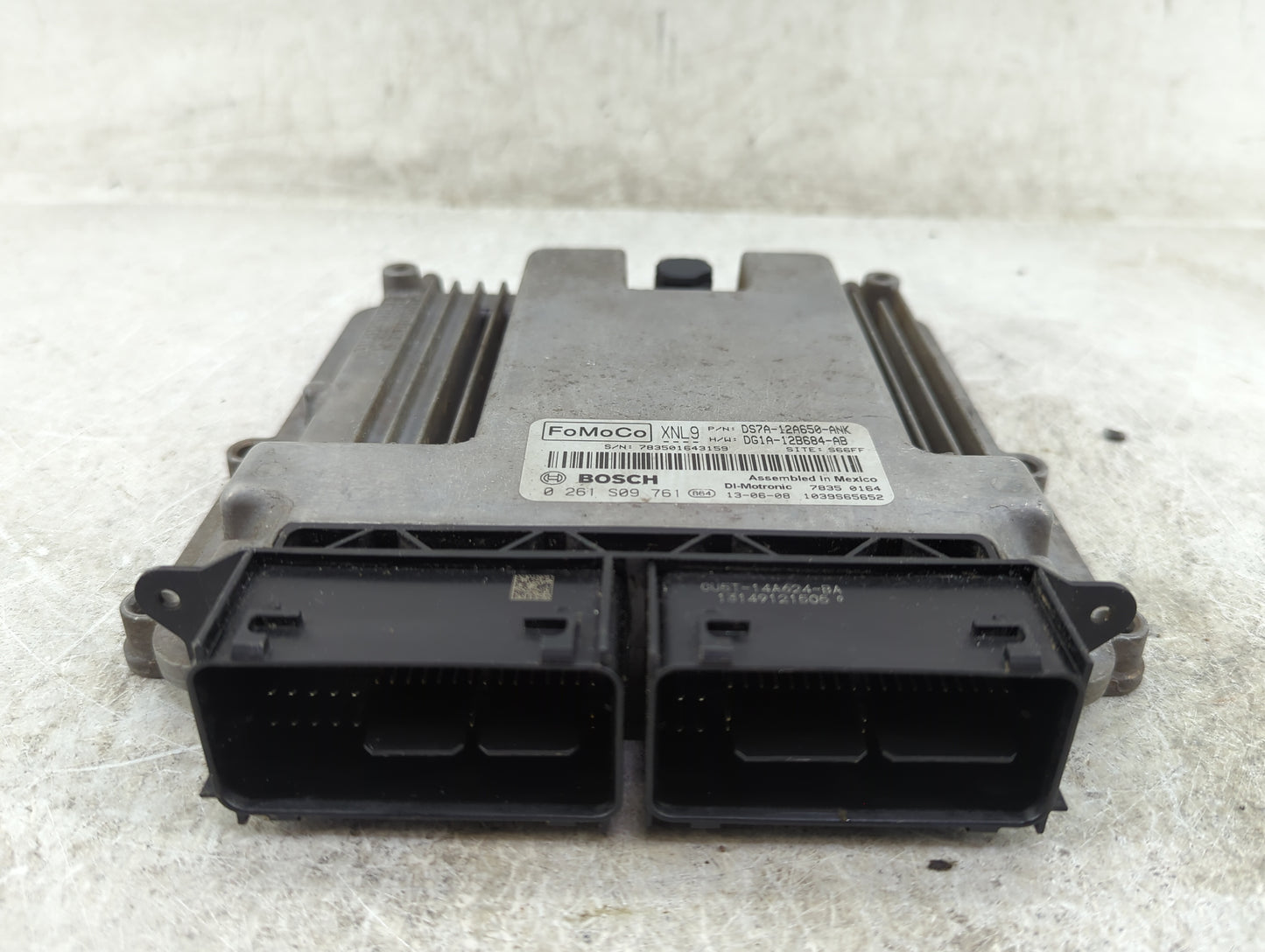 2013 Ford Fusion PCM Engine Control Computer ECU ECM PCU OEM P/N:DS7A-12A650-ANK DG1A-12B684-AB, 0261S09761, GU5T-14A624-BA 