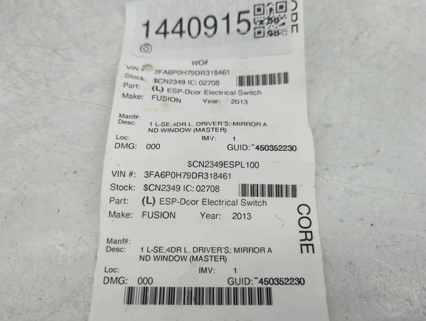 2013-2020 Ford Fusion Master Power Window Switch Replacement Driver Side Left Fits Fits 2013 2014 2015 2016 2017 2018 2019 2
